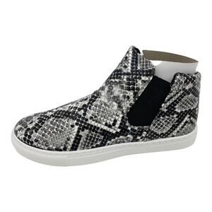 Pierre Dumas Snake print Traveler High Top Sneakers Women's size 9  Black White